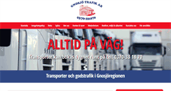 Desktop Screenshot of gnosjotrafik.se
